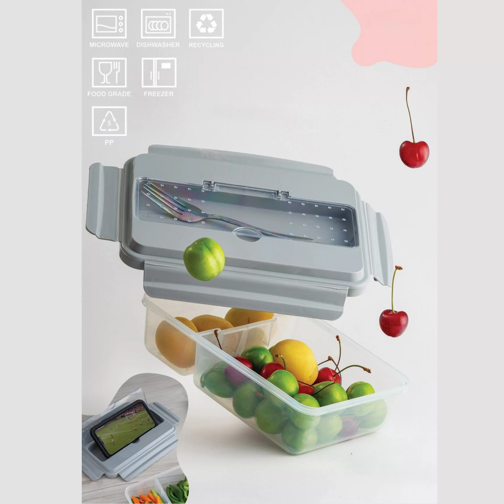 ظرف غذا ویرو پلاستیک مدل 304/3