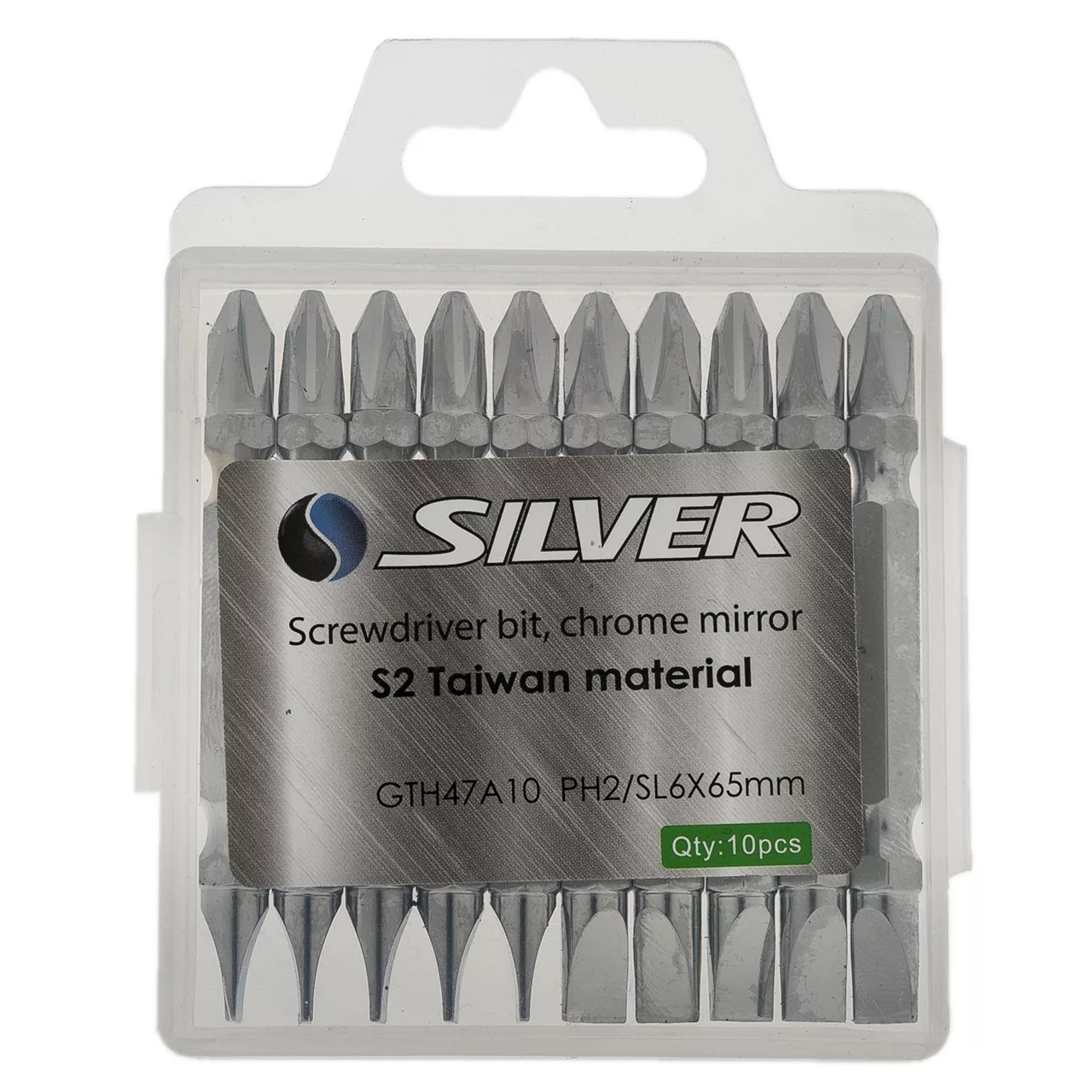 سری پیچ گوشتی دوطرفه سیلور مدل GTH47A10 بسته 10 عددی