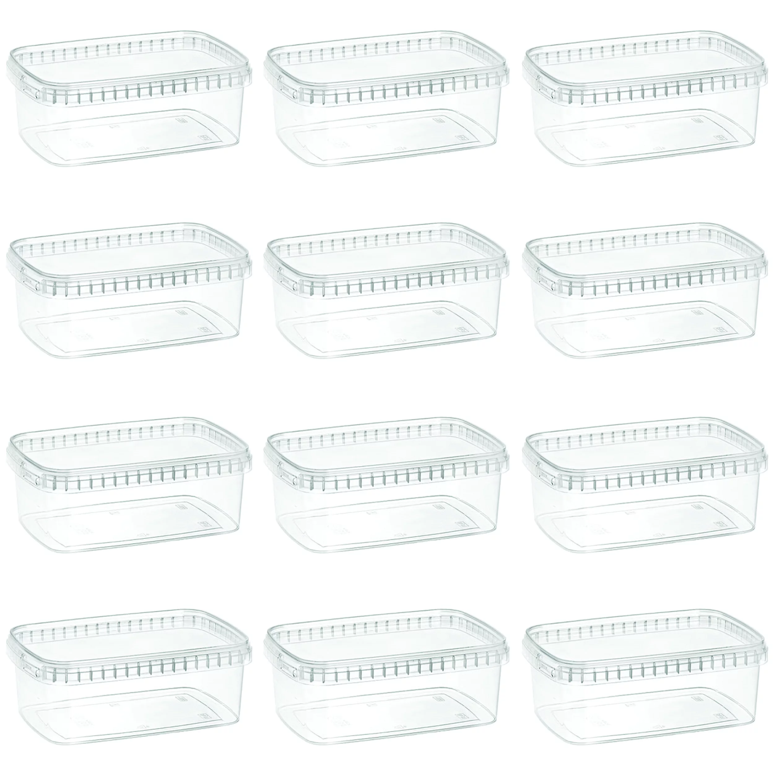 ظرف نگهدارنده طب پلاستیک مدل 1200C بسته 12 عددی