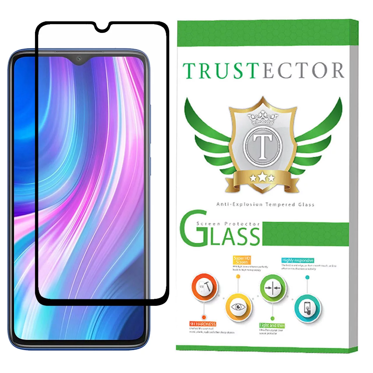 محافظ صفحه نمایش سرامیکی تراستکتور مدل CMA-T مناسب برای گوشی موبایل شیائومی Redmi Note 8 Pro