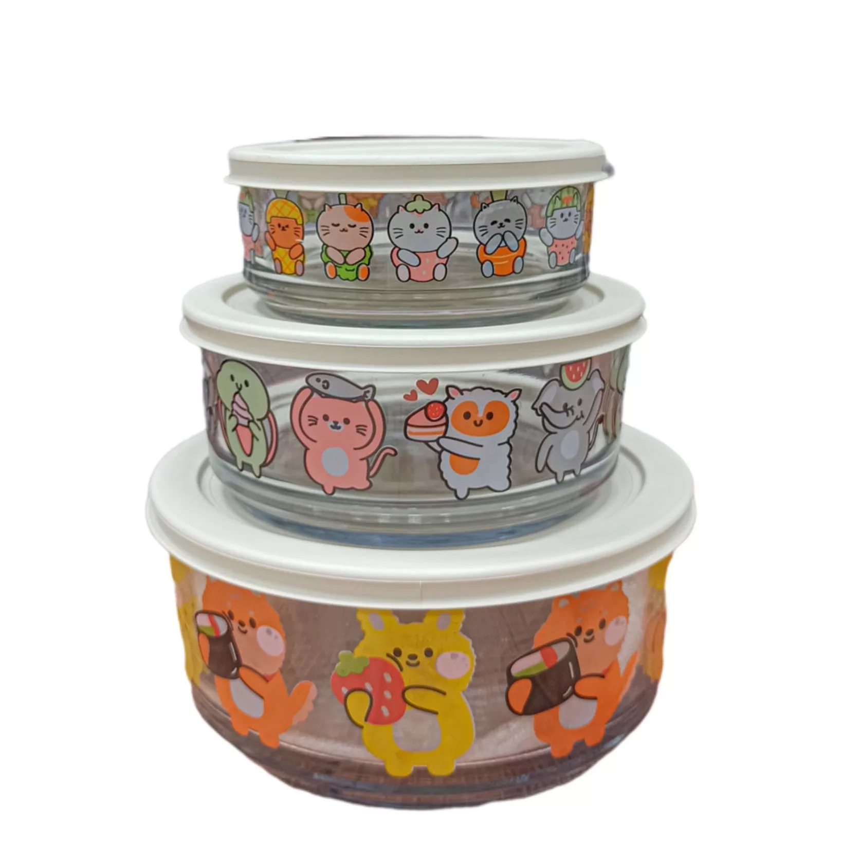 ظرف نگهدارنده هوم كت مدل عروسكي مجموعه سه عددي