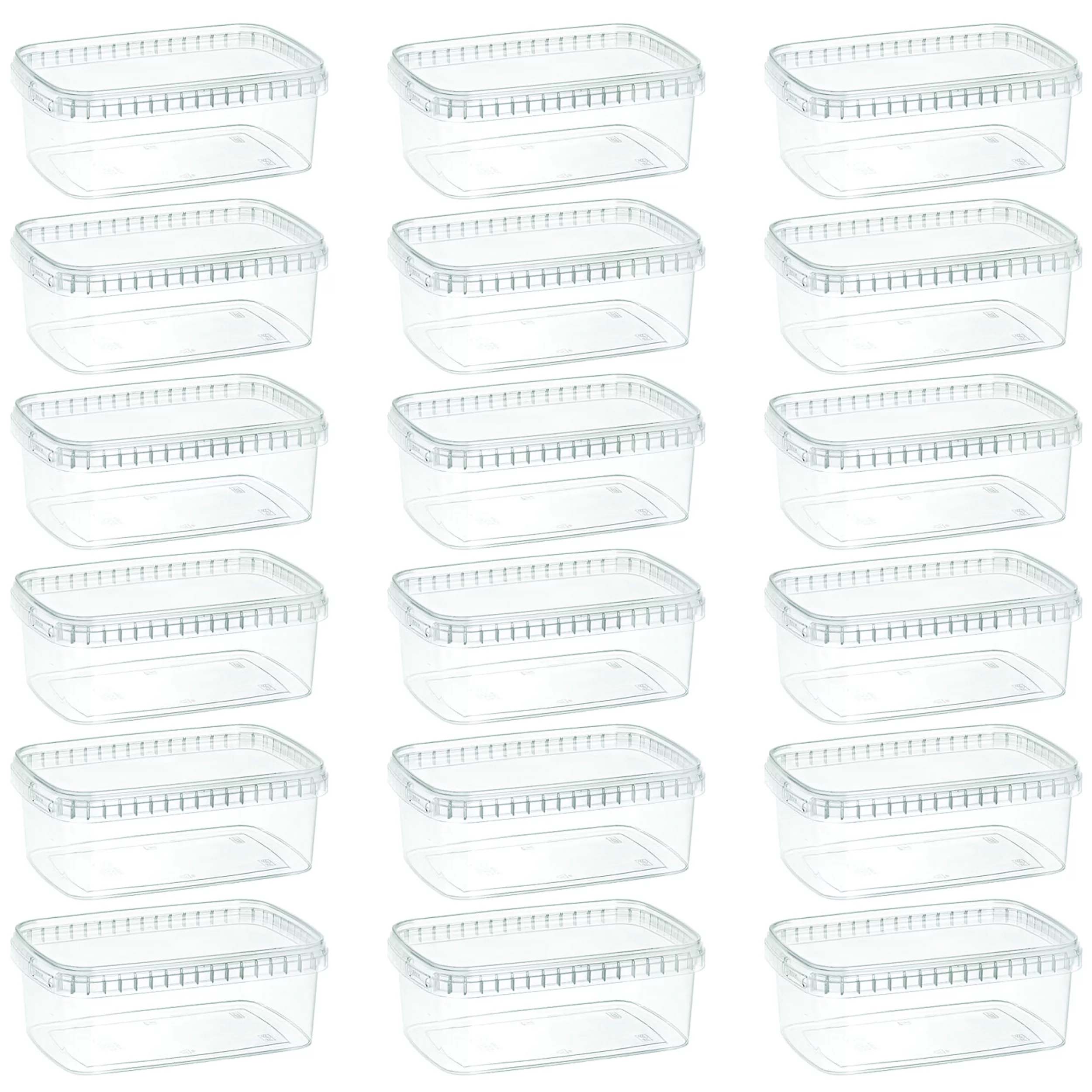 ظرف نگهدارنده طب پلاستیک مدل 1000C بسته 18 عددی