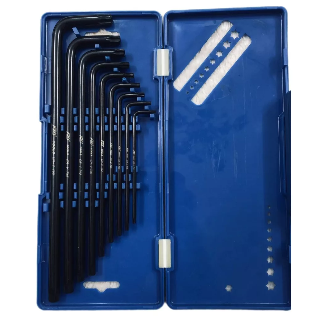 آچار ستاره ای آ زد دی مدل کیف دار مجموعه ۹ عددی