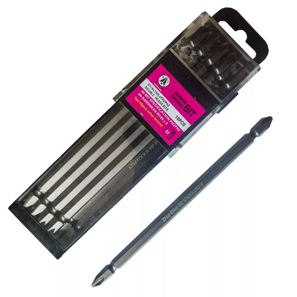 نوک پیچ گوشتی دو سر چهار سو اسکریو درایو مدل s2-ph2  سایز 15سانتیمتر