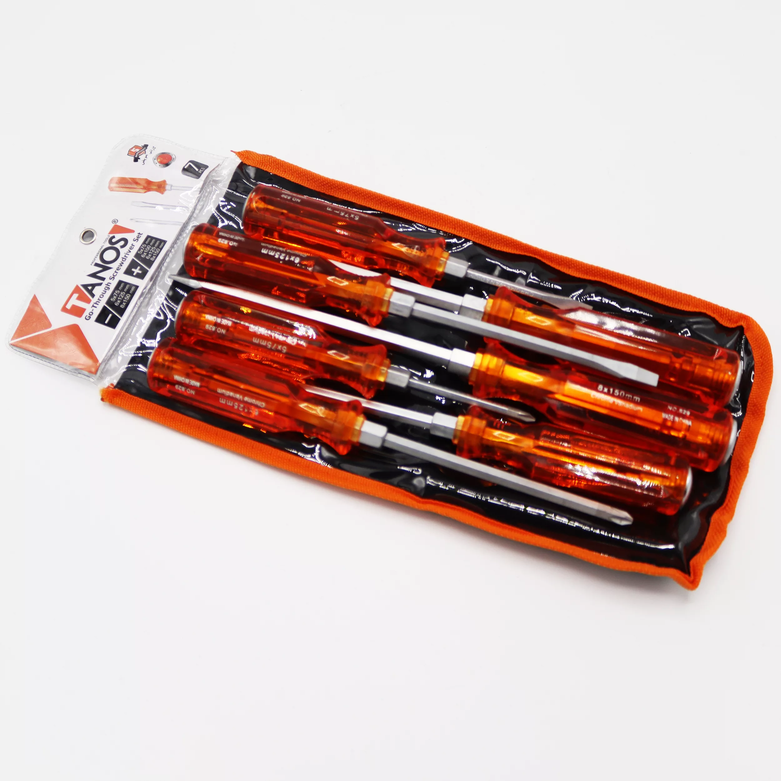 مجموعه 7 عددی پیچ گوشتی ضربه خور تانوس مدل YP-07