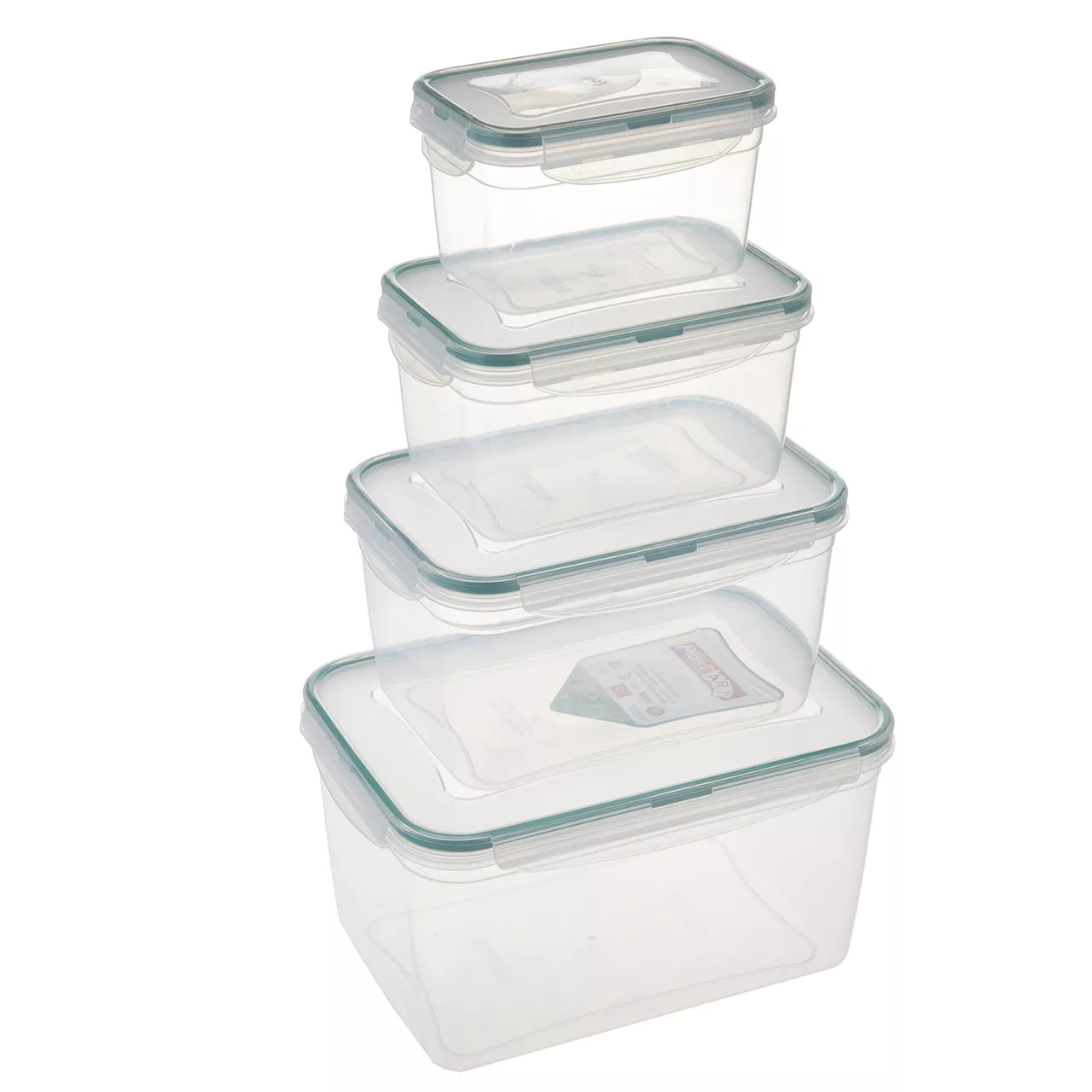 ست ظرف نگهدارنده 4 پارچه ایراک پلاستیک مدل LC355