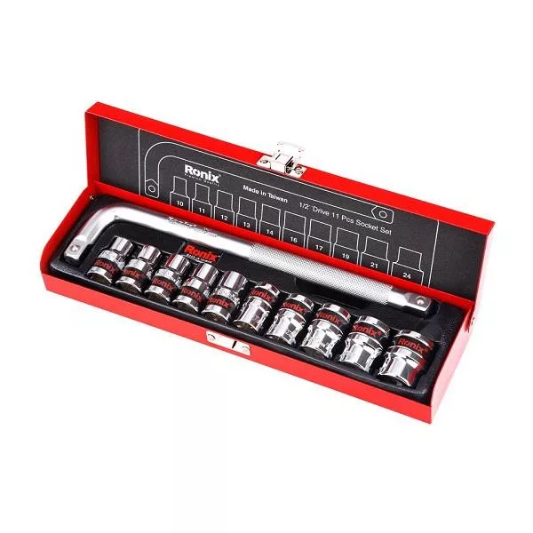 مجموعه 11 عددی آچار و سری بکس رونیکس مدل RX-2610