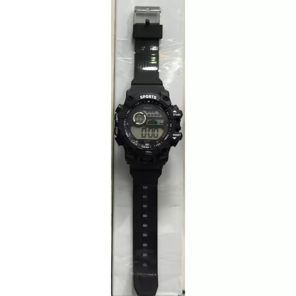 ساعت مچی دیجیتال مردانه مدل  اسپرت تک زمانه کرنوگراف بند پیو کد S3