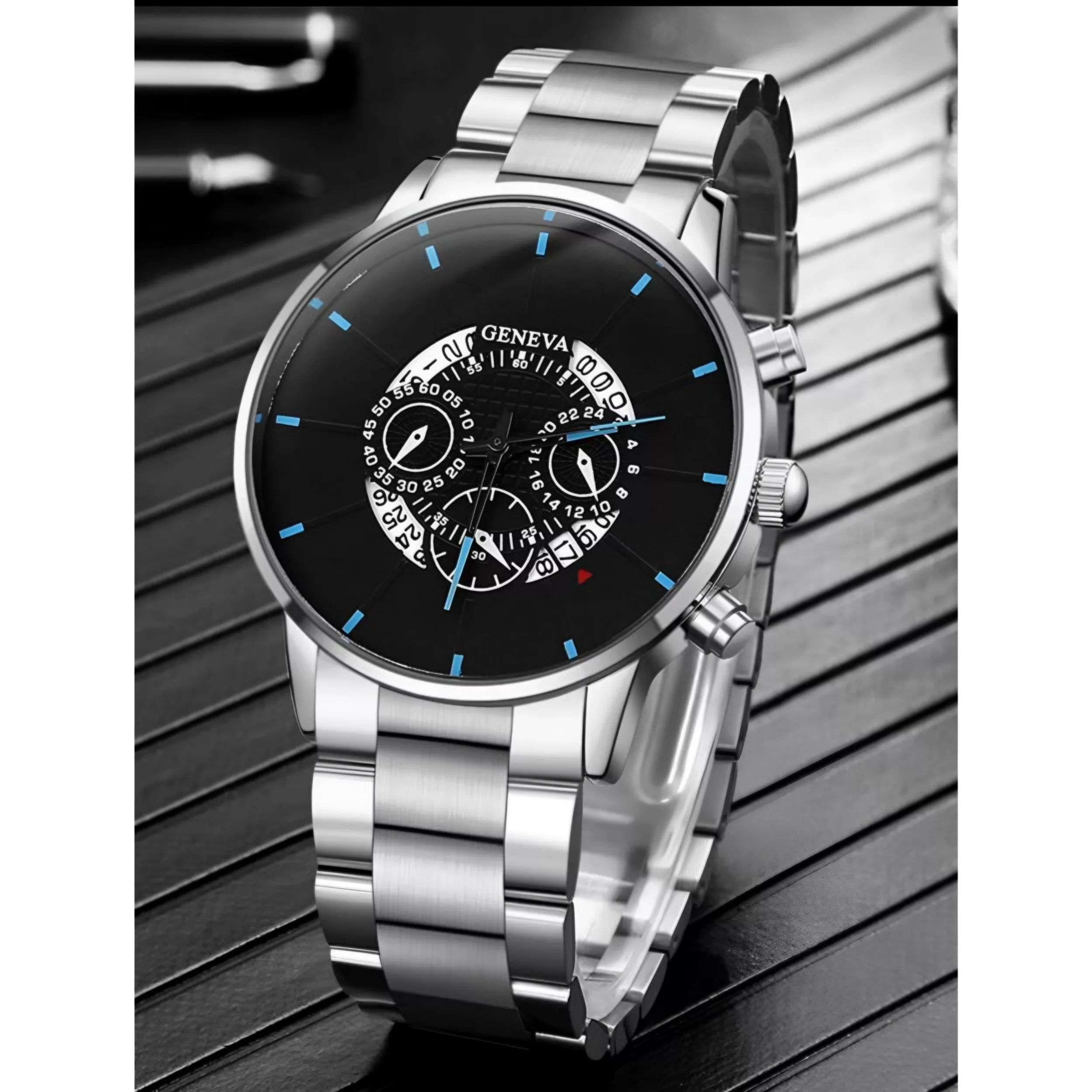 ساعت مچی عقربه‌ای مردانه جنوا مدل تم موتوره صفحه کد 4