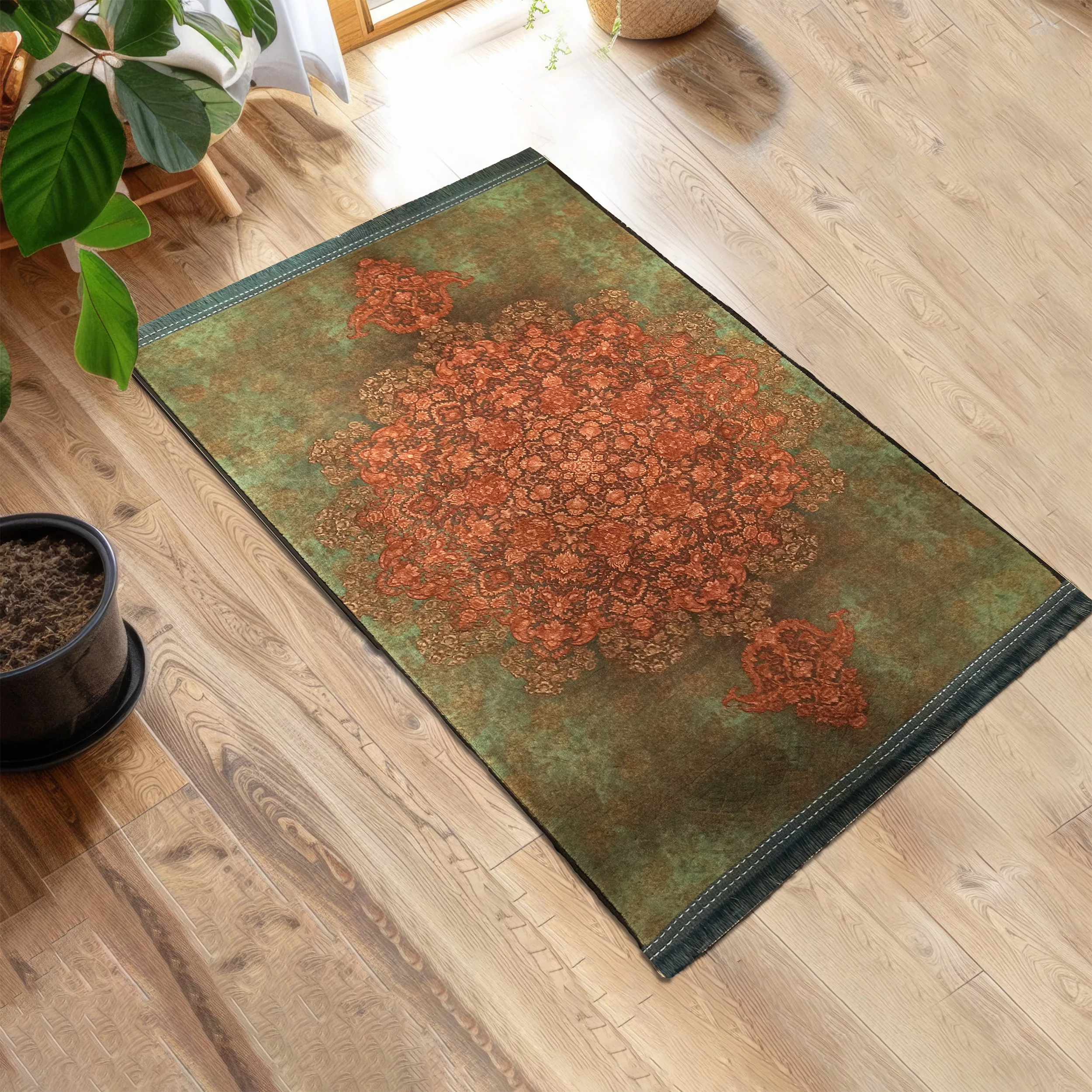 پادری طرح مستطیل کد M09 سایز 80×50 سانتی متر مناسب برای فضای داخلی