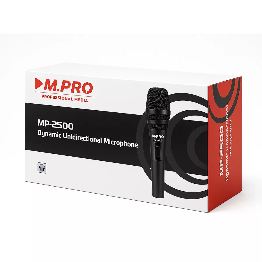میکروفن داینامیک ام.پرو مدل MP-2500 با درگاه اتصال XLM