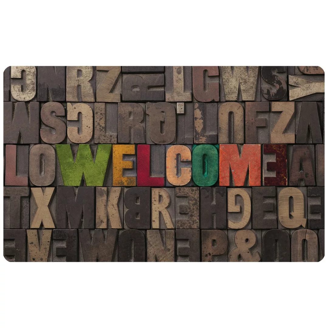 پادری طرح ورودی welcome کد m4/303 سایز 46×76 سانتی متر