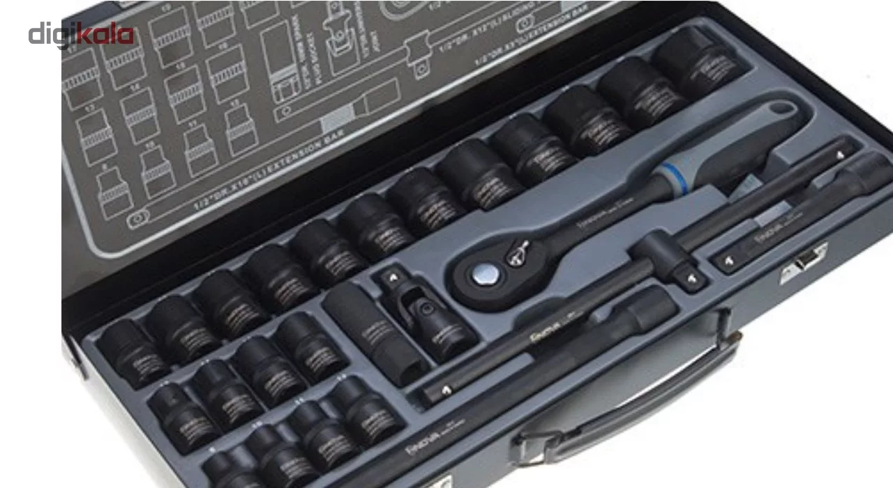 مجموعه 26 عددی آچار بکس 12 پر نووا مدل NTS-7000