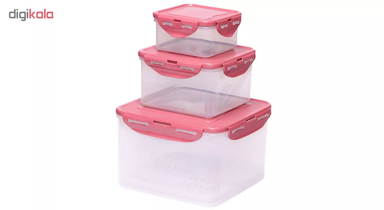 ظرف نگهدارنده لیمون مدل 7065 مجموعه 3 عددی