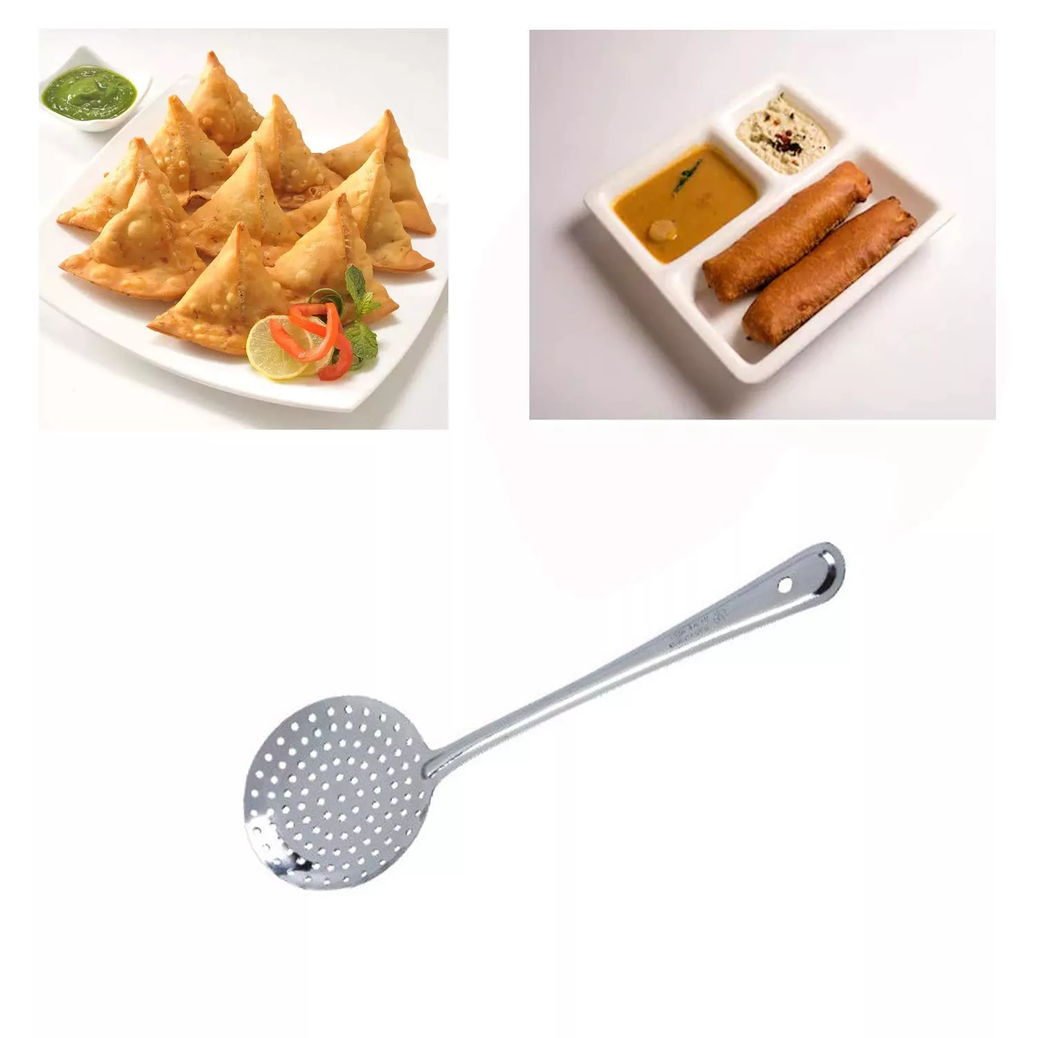 سرویس کفگیر و ملاقه 2 پارچه مدل هندي کد 4