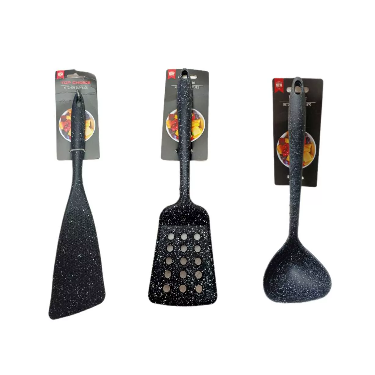 سرویس کفگیر و ملاقه 3 پارچه مدل سیلیکون کهکشانی