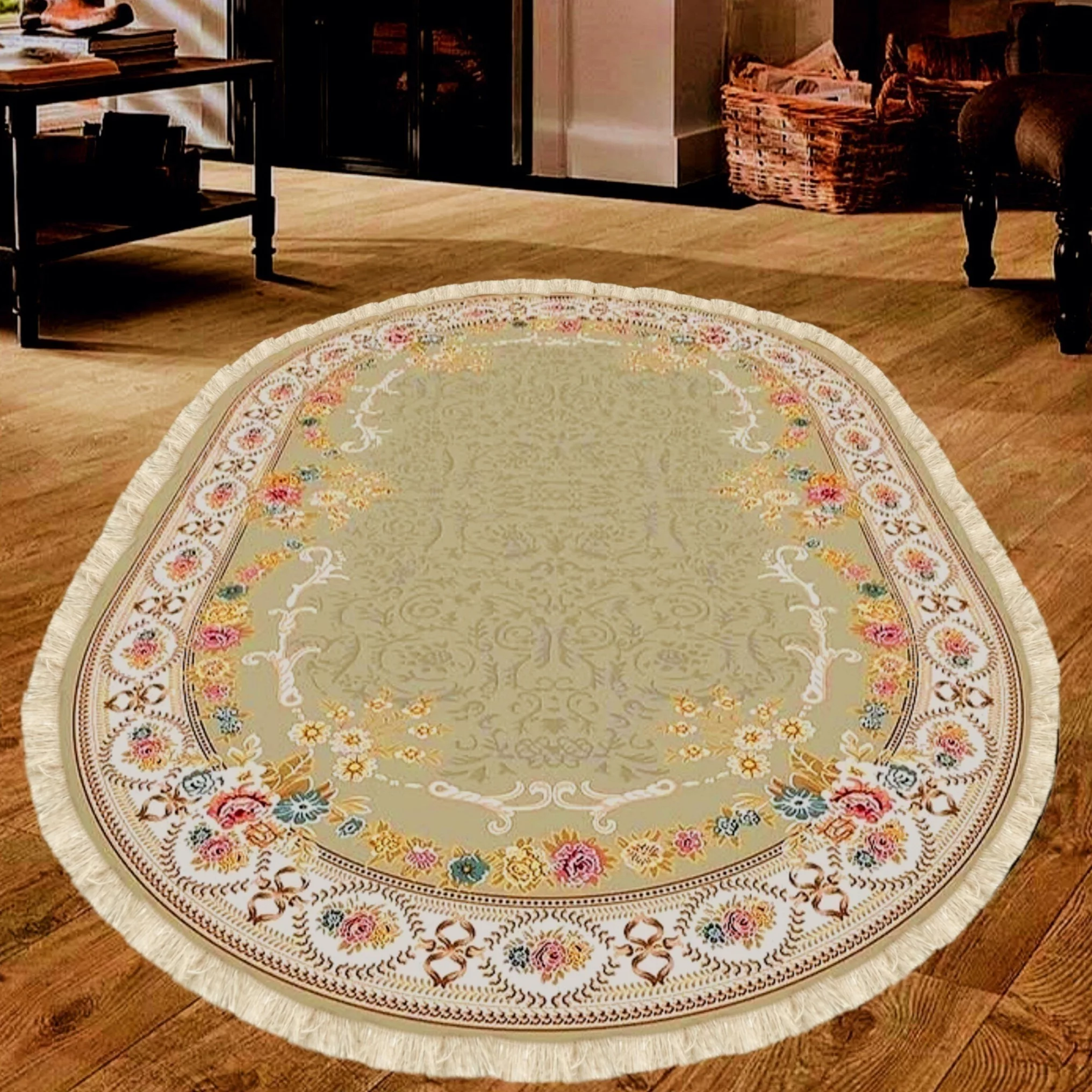 پادری مدل بیضی ترمزدار کد P450 سایز 50×80 سانتی متر مناسب برای فضای داخلی