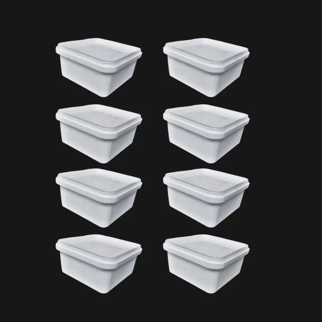 ظرف نگهدارنده مدل فریزری کد 260cc مجموعه 8 عددی