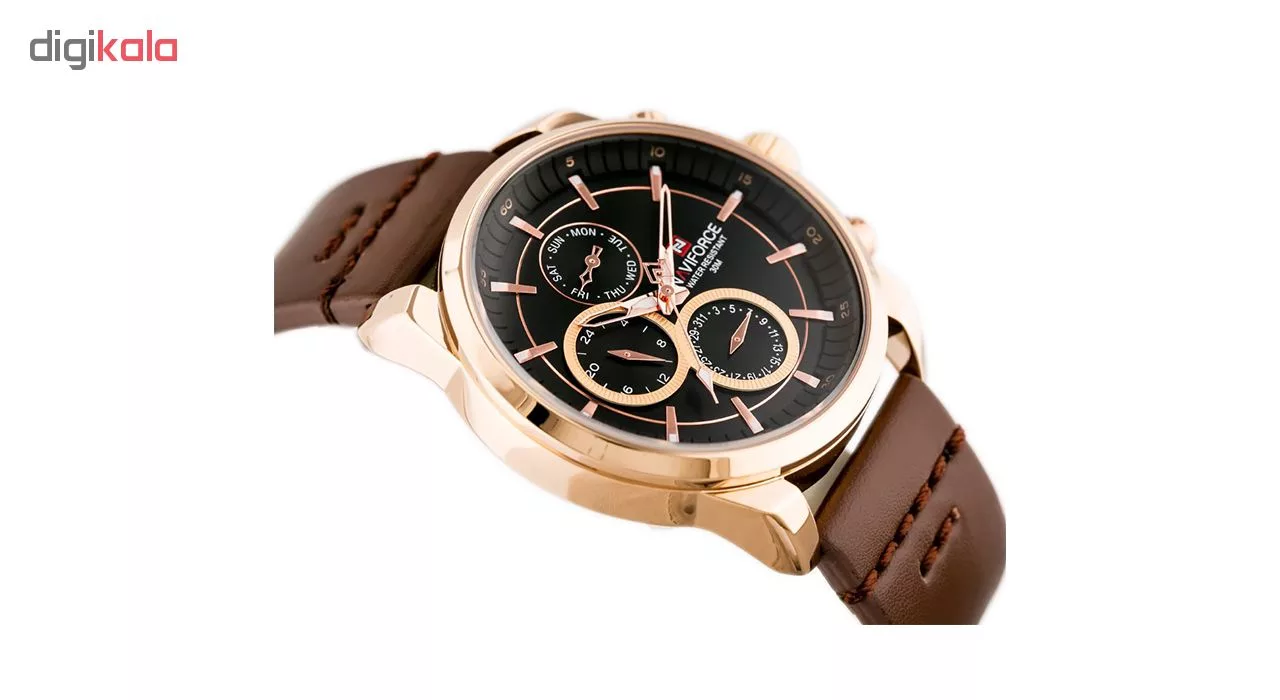 ساعت مچی عقربه‌ای کوارتز مردانه نیوی فورس مدل NF9148-RGBDBN