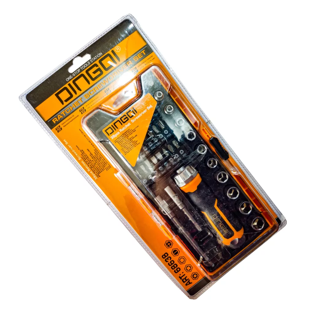 رابط سری پیچ گوشتی و پیچ گوشتی بکسی دینگشی مدل ART: 68638 مجموعه 38 عددی