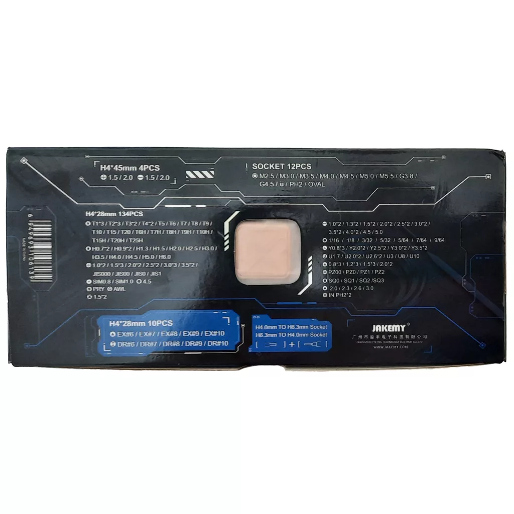 پیچ گوشتی جاک می مدل  JM-8192 مجموعه 180 عددی