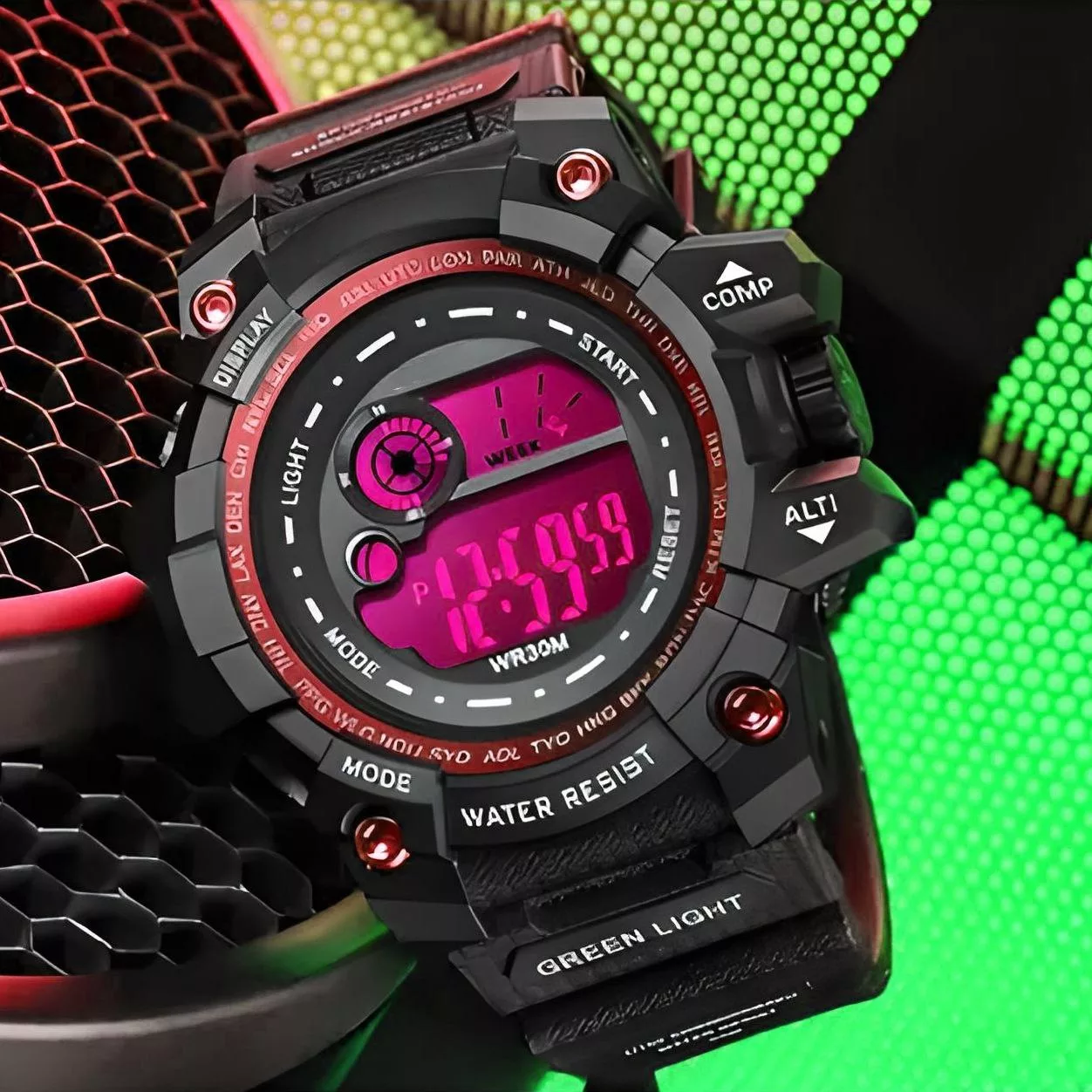 ساعت مچی دیجیتال مردانه مدل تک زمانه 012