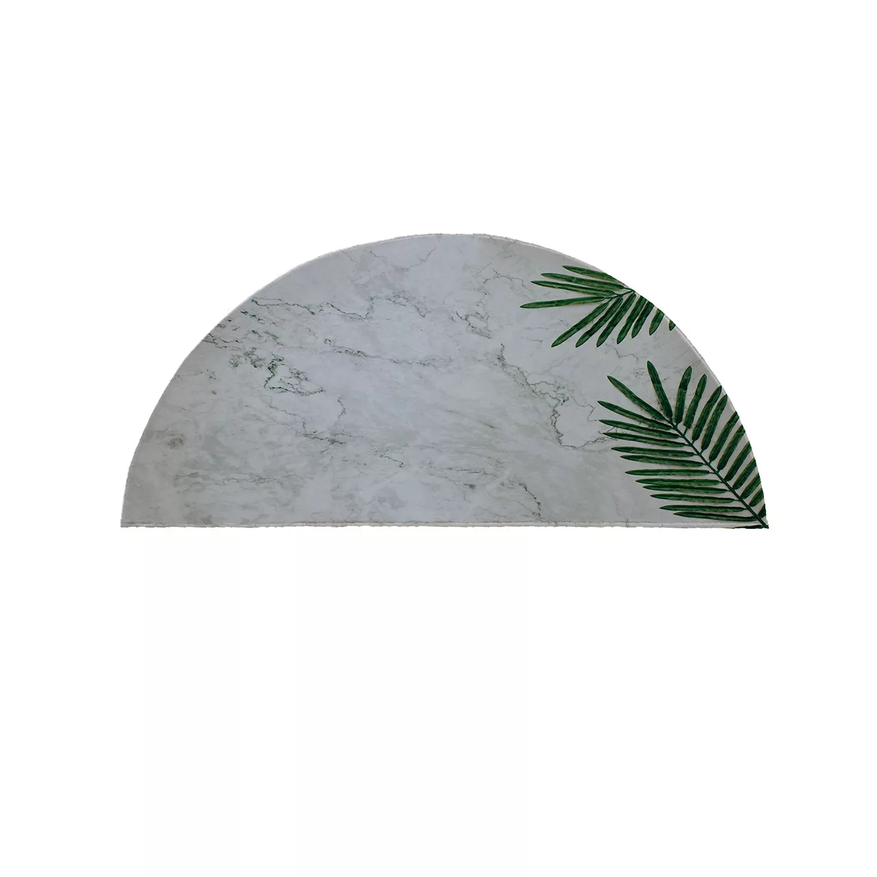 پادری مدل نیم دایره طرح برگ کد 8467 سایز 90×45 سانتی متر