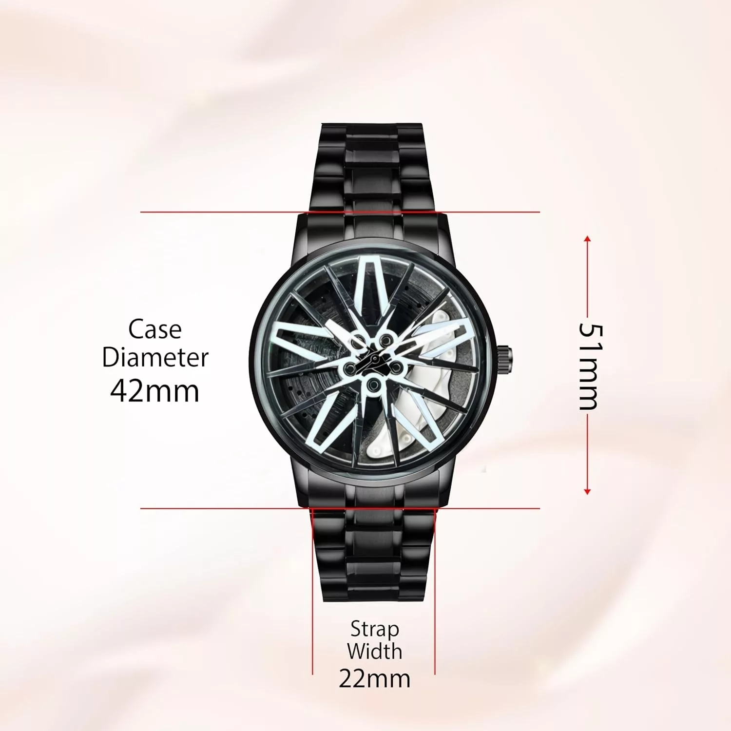 ساعت مچی عقربه‌ای کوارتز مردانه مدل اسپرت صفحه رینگ چرخان کد Sh۳