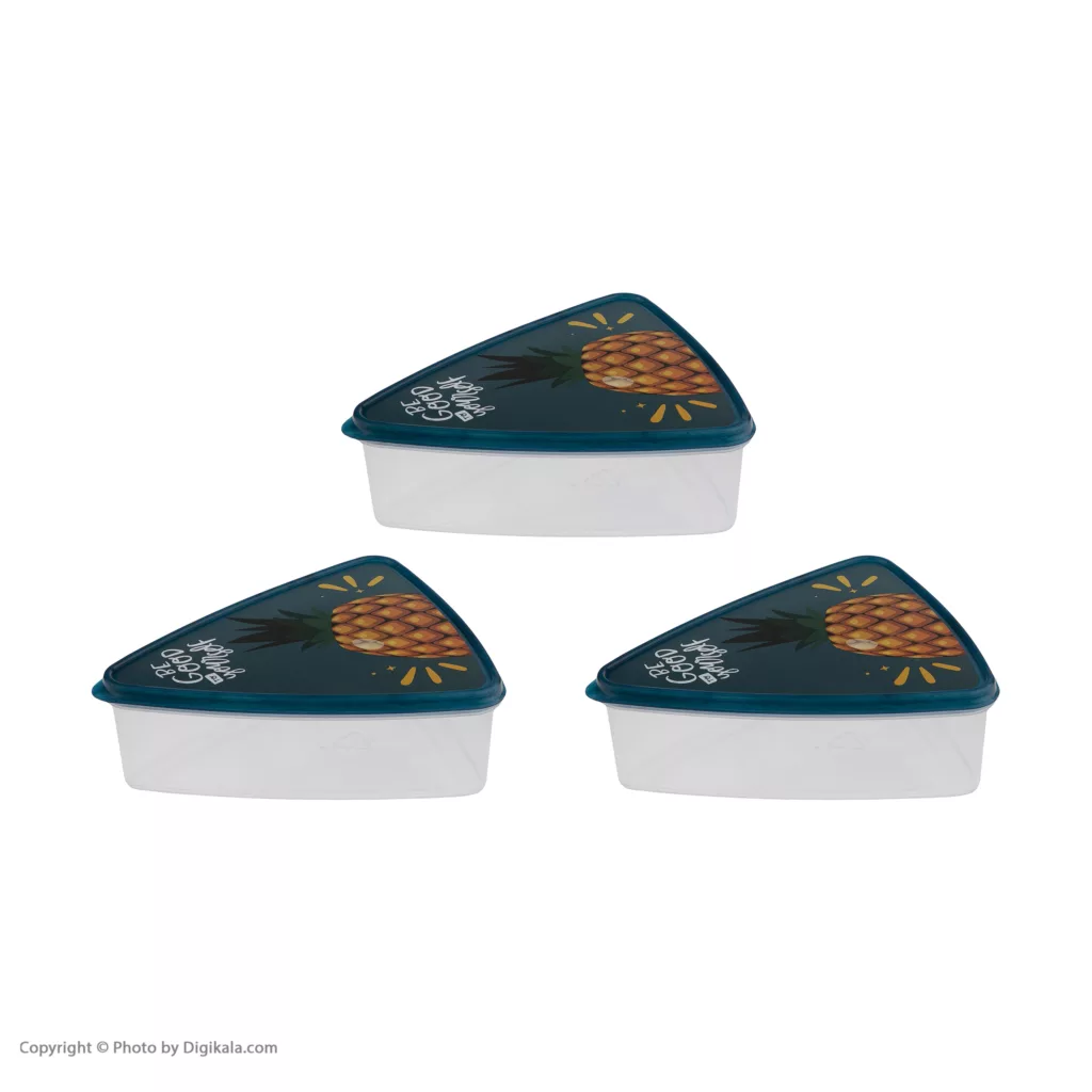 ظرف نگهدارنده فرش کیپس مدل آناناس بسته 3 عددی