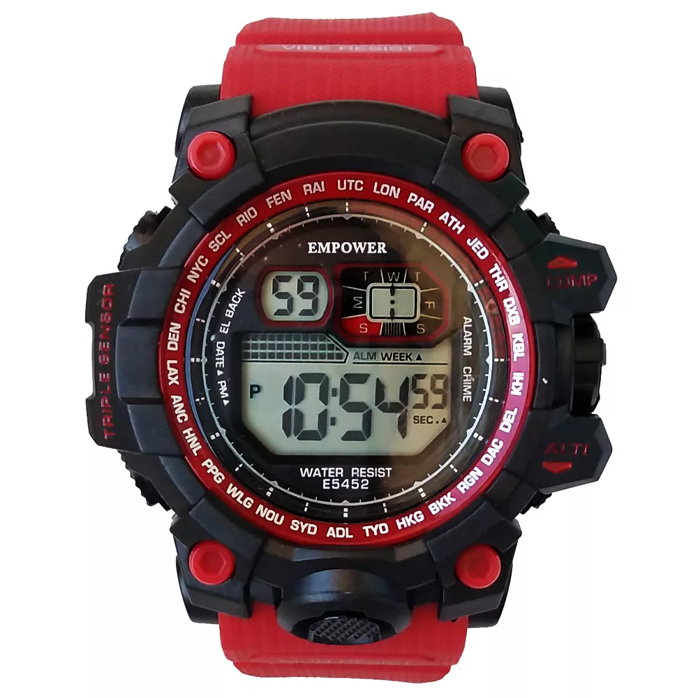 ساعت مچی دیجیتال مردانه مدل اسپرت ضدآب چراغدار کد 6301