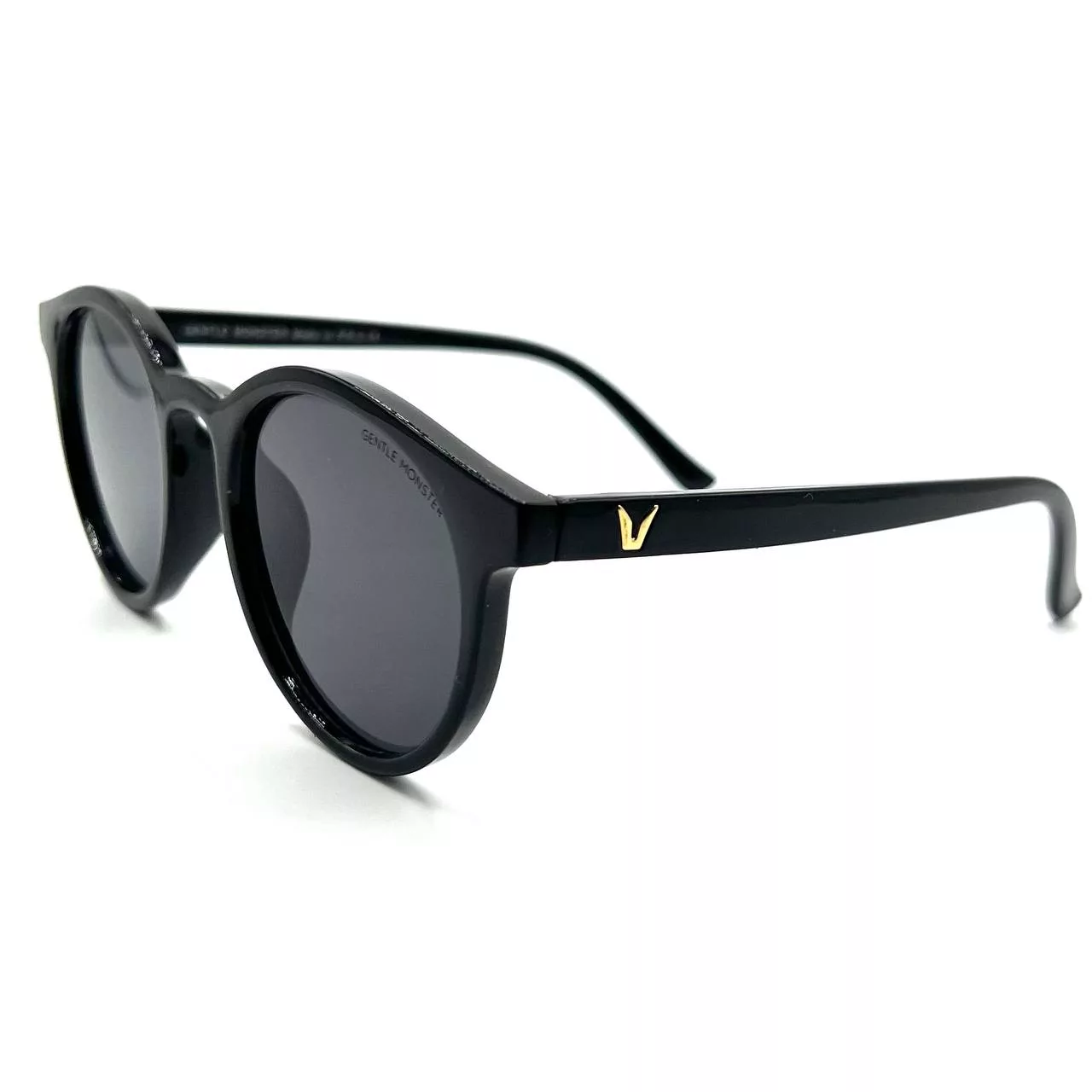 عینک آفتابی مدل گرد دسته کائوچو کد GNTL-PRC BLK