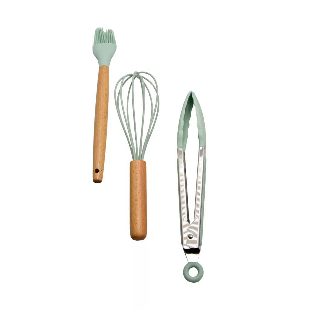 سرویس کفگیر و ملاقه 12 پارچه کیچن ست مدل سیلیکونی کد a12