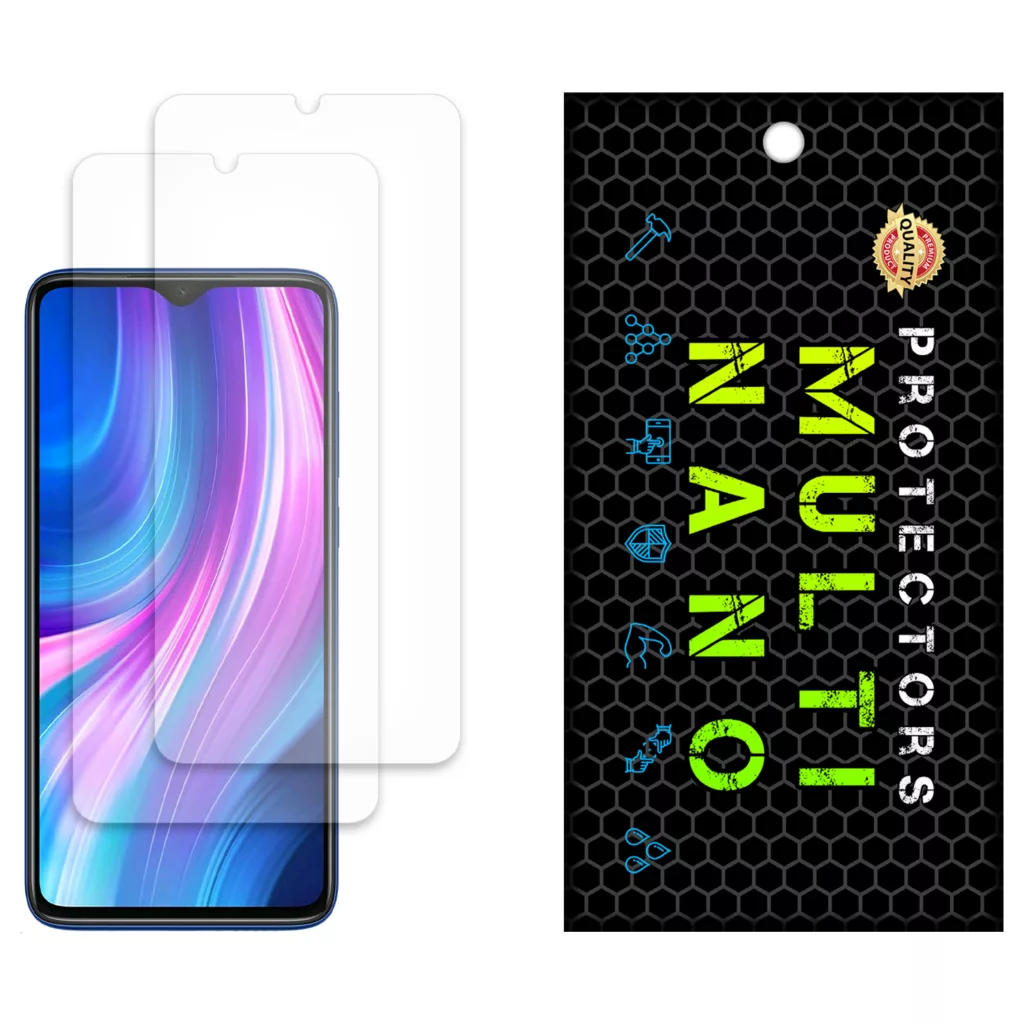 محافظ صفحه نمایش مات مولتی نانو مدل X-S2M مناسب برای گوشی موبایل شیائومی Redmi Note 8 Pro بسته دو عددی