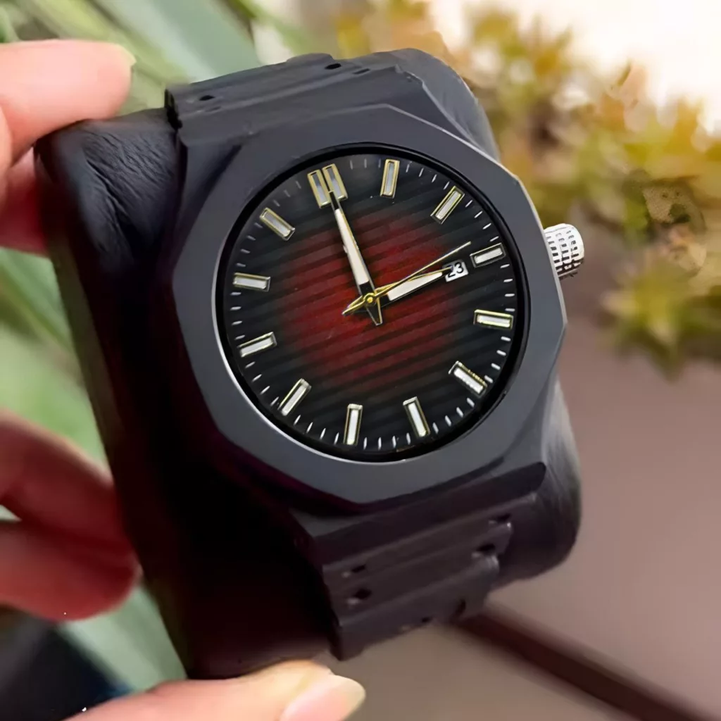 ساعت مچی عقربه‌ای کوارتز مردانه مدل بند پیو ضد آلرژی کد 111