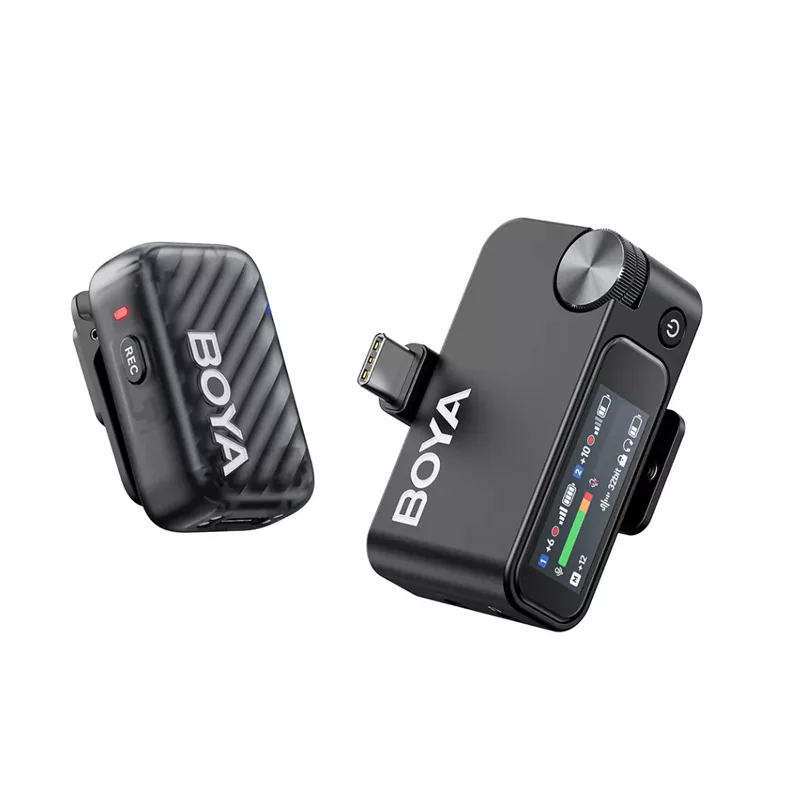 میکروفون بی سیم تک کاربره بویا مدل 2-03 با درگاه اتصال تایپ سی