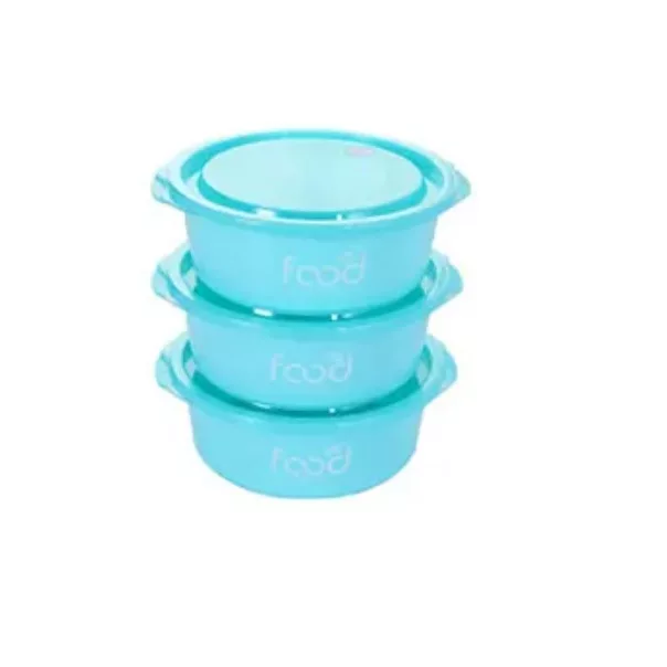 ظرف نگهدارنده مدل IQIX microwave گرد کد 1369n21 بسته سه عددی