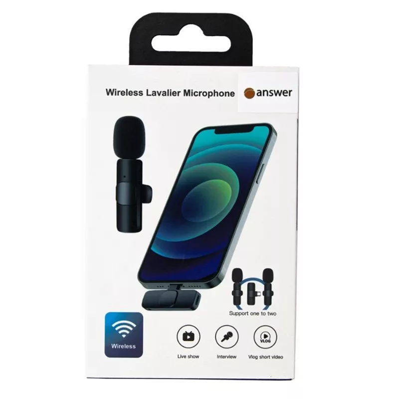 میکروفن یقه ای بی سیم مدل K9 Dual Type-C