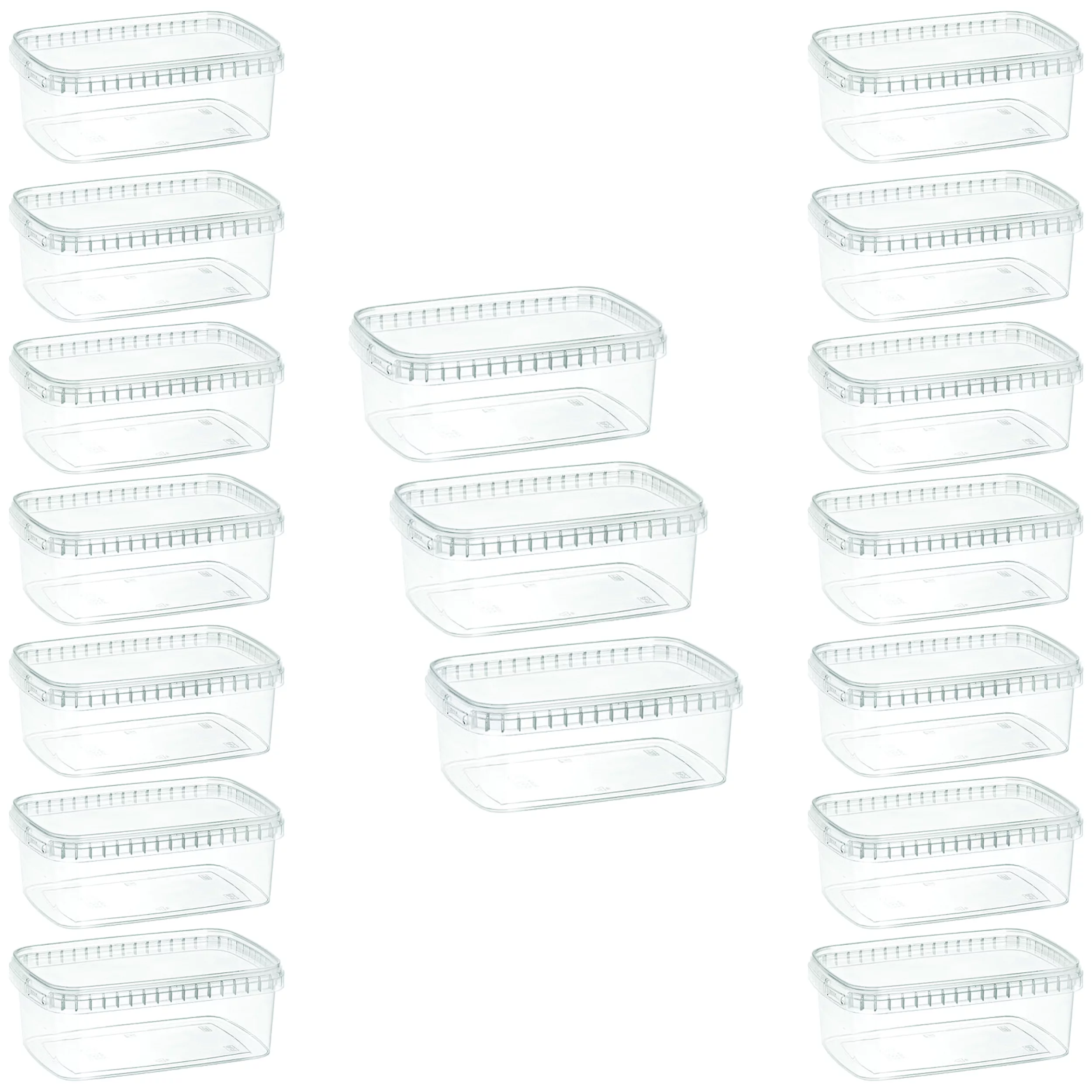 ظرف نگهدارنده طب پلاستیک مدل 1000C بسته 17 عددی