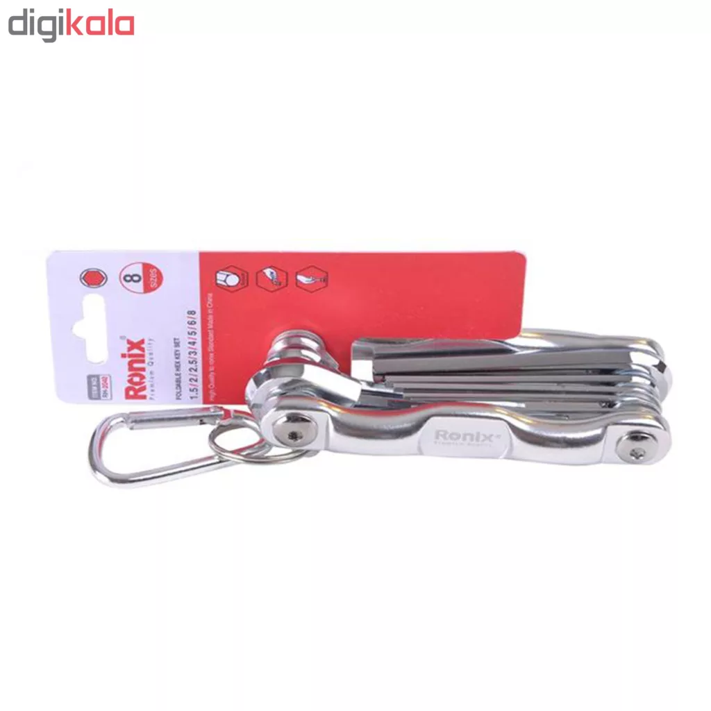 مجموعه 8 عددی آچار آلن رونیکس فانتزی مدل RH-2040