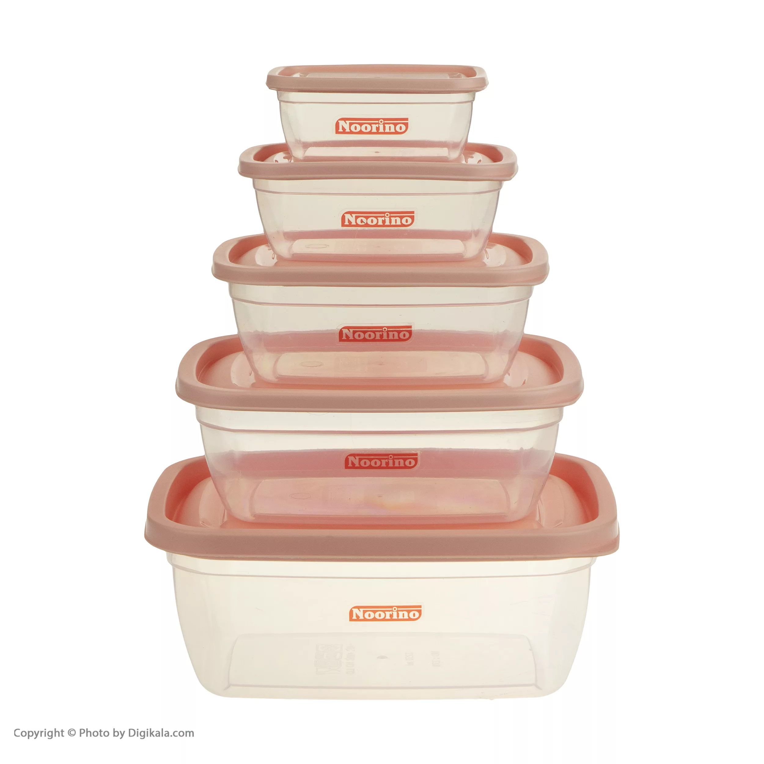 ظرف نگهدارنده نورینو مدل وانیا مجموعه 5 عددی