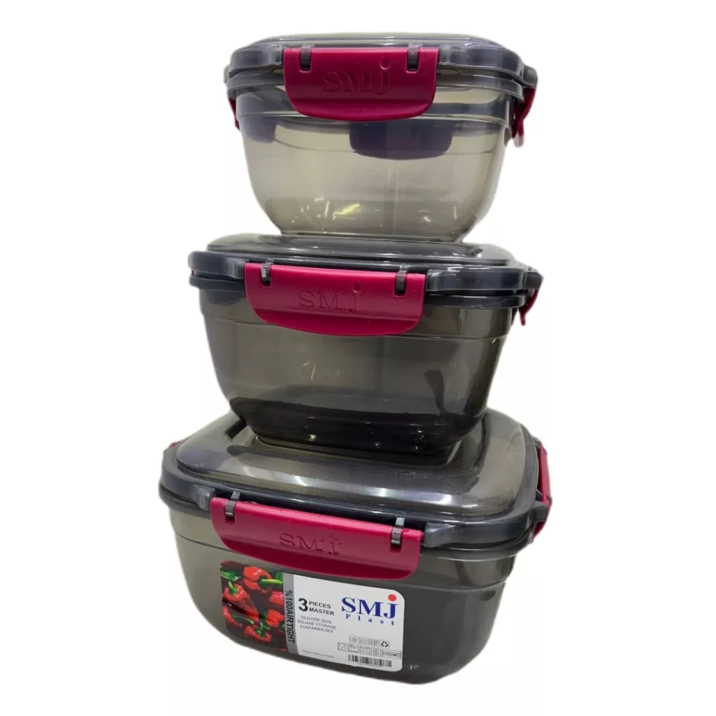 ظرف نگهدارنده اس ام جی مدل مدرن مجموعه 3 عددی