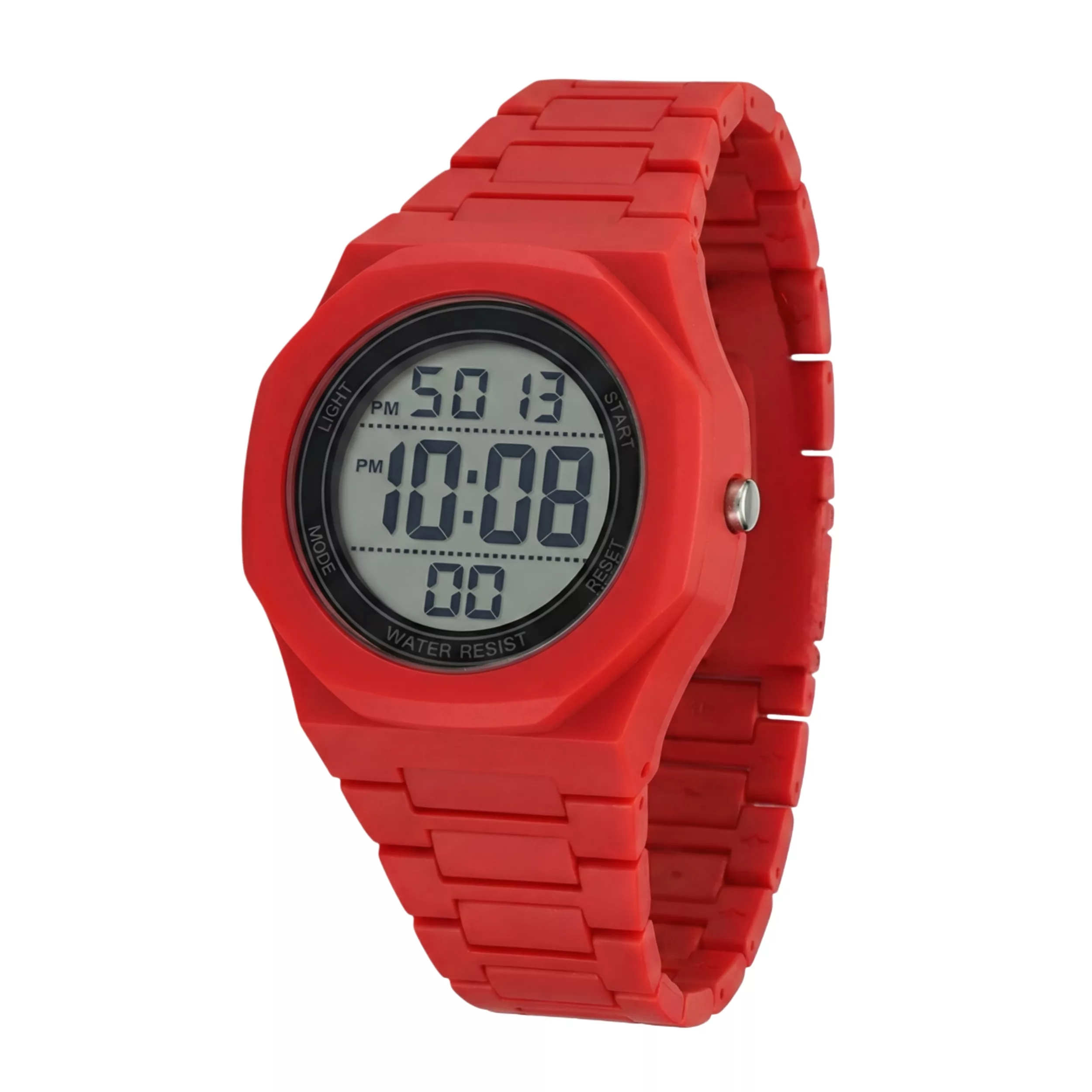 ساعت مچی دیجیتال مردانه مدل اسپرت تک زمانه بند کربنی سبک قفل مخفی کد C2