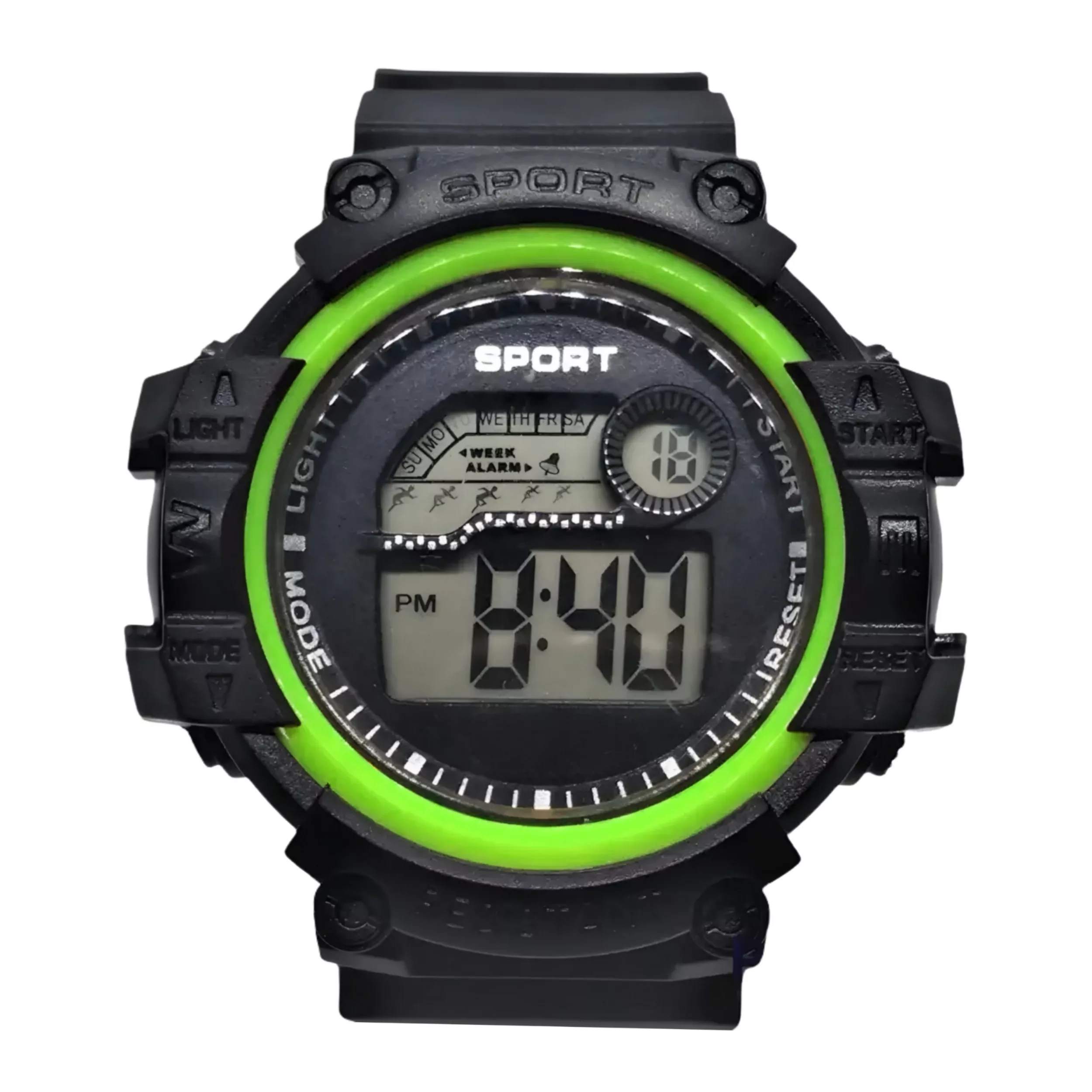 ساعت مچی دیجیتال مدل تک زمانه بند پیو کرنومتر دار کد a1