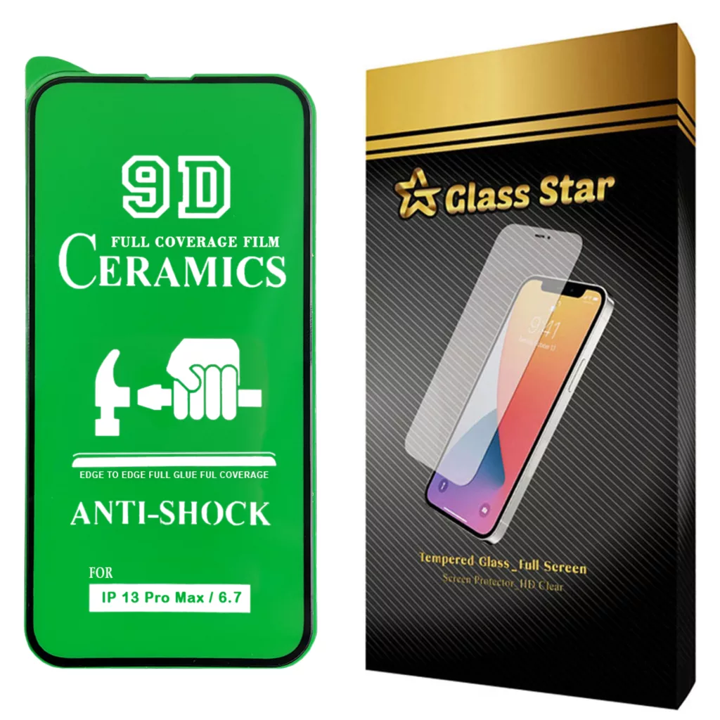 محافظ صفحه نمایش سرامیکی گلس استار مدل CRM مناسب برای گوشی موبایل اپل iPhone 13 Pro Max