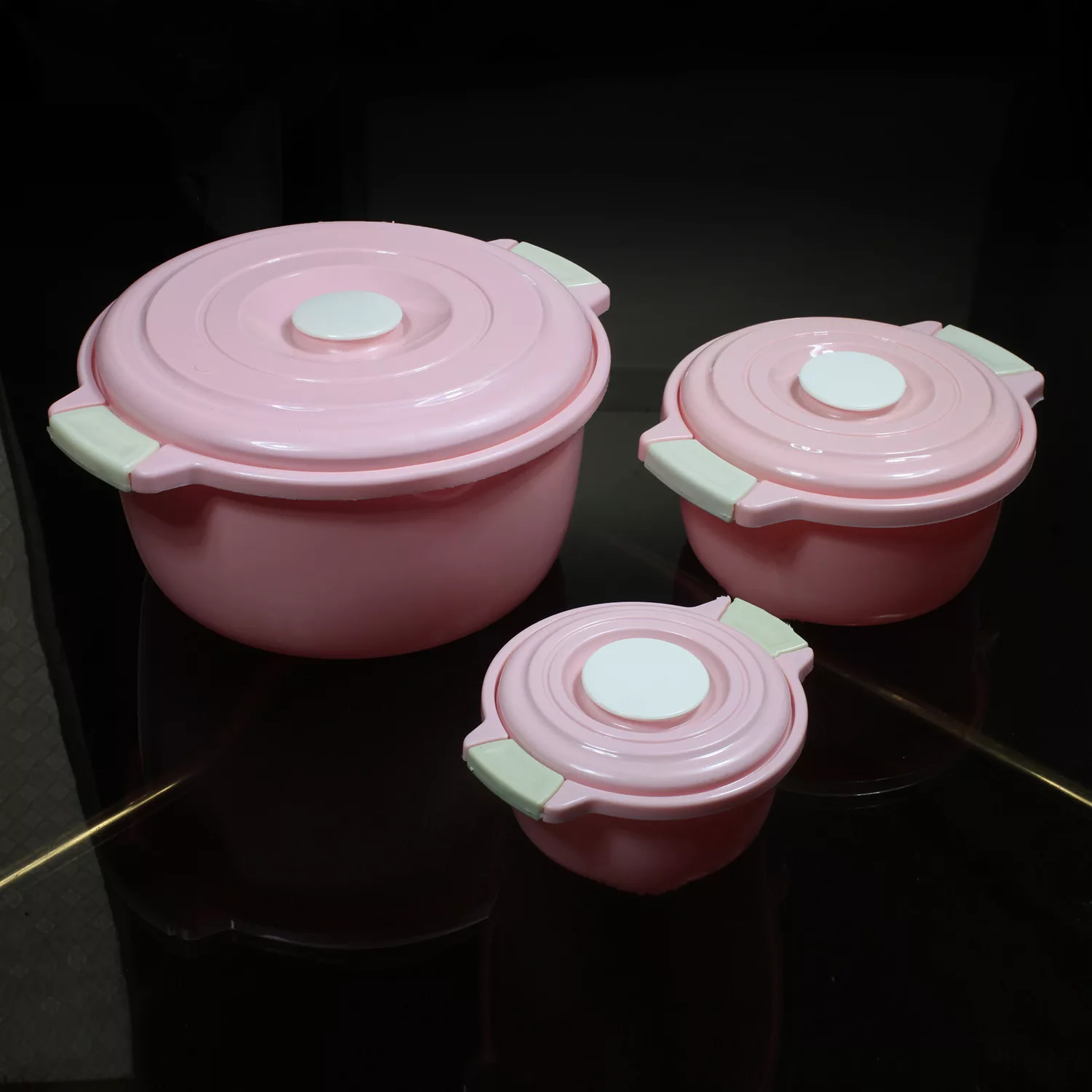 ظرف نگهدارنده مدل مروارید مجموعه 3 عددی