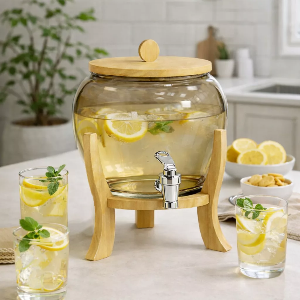 کلمن مدل شیشه‌ای اولگا گنجایش 4 لیتر