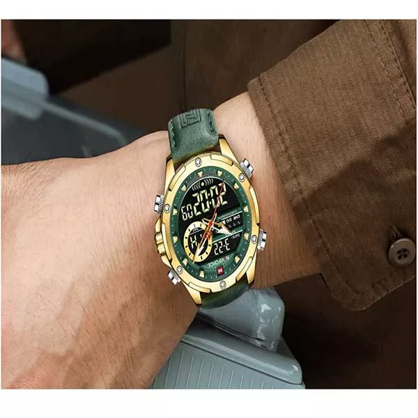 ساعت مچی عقربه‌ای کوارتز مردانه نیوی فورس مدل NF9208 G GN