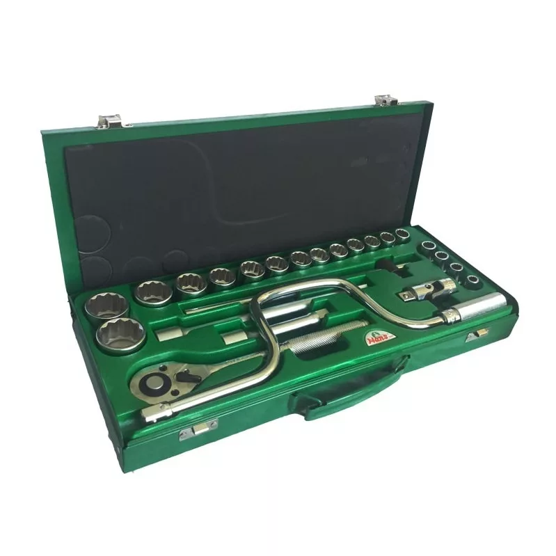 آچار بکس هنس مدل 4624-12MT مجموعه 24 عددی