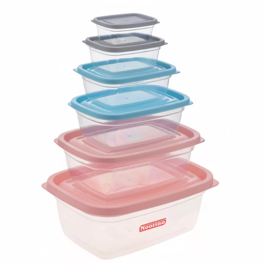 ظرف نگهدارنده نورینو مدل آسو کد 004 مجموعه 6 عددی