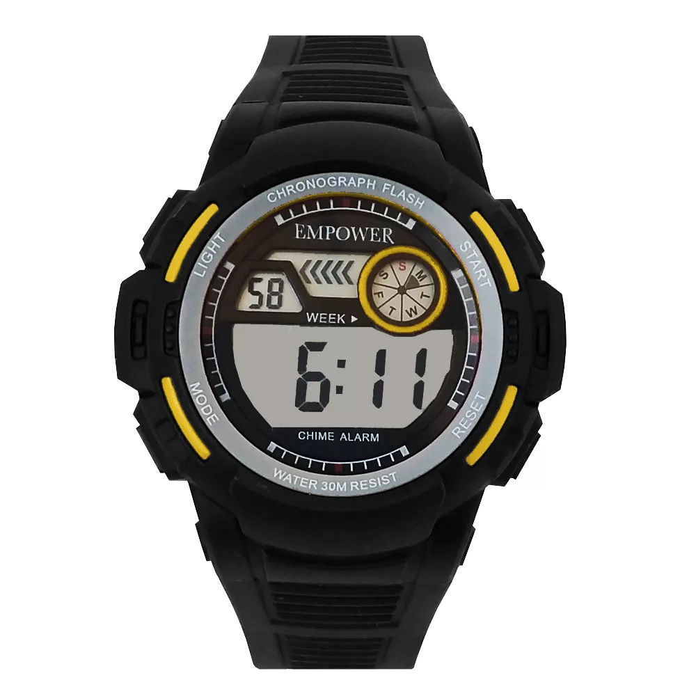ساعت مچی دیجیتال مردانه امپاور مدل ورزشی اسپرت ضدآب چراغدار استخری کد 56968SPORT